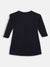 Blue Giraffe Girls Navy Solid Round Neck Dress