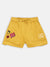 Blue Giraffe Girls Yellow Solid Regular Fit Shorts