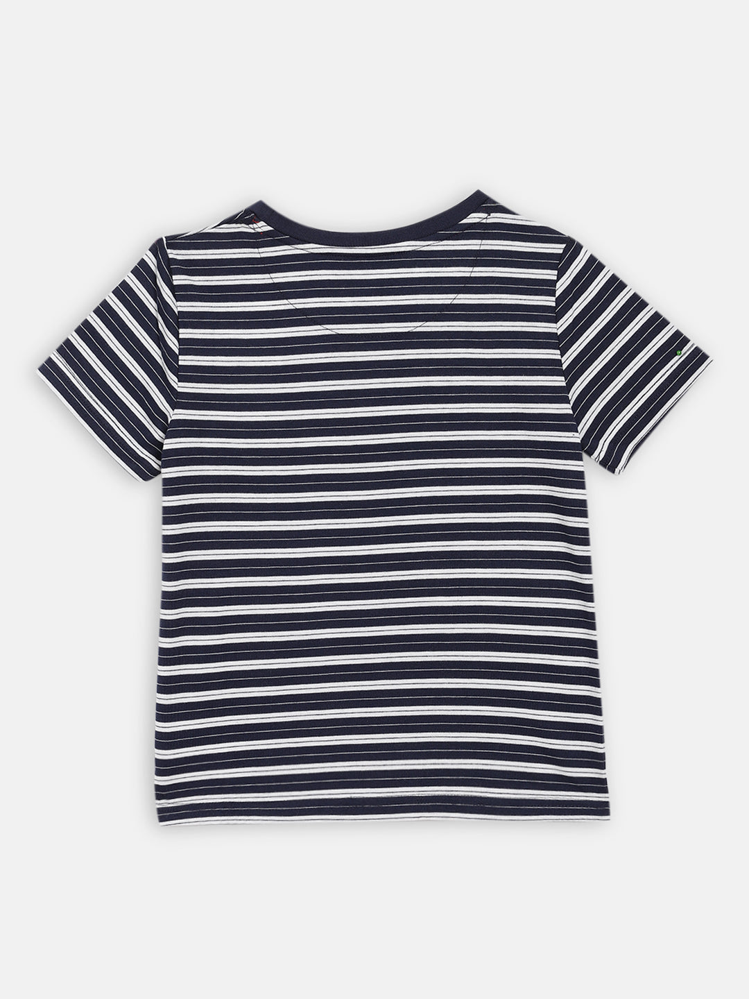 Blue Giraffe Boys Multi Striped Round Neck TShirt