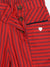 Blue Giraffe Girls Red Striped Regular Fit Trouser