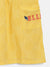 Elle Kids Girls Yellow Self - Design Round Neck Dress