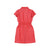 Elle Kids Girls Coral Solid Round Neck Dress