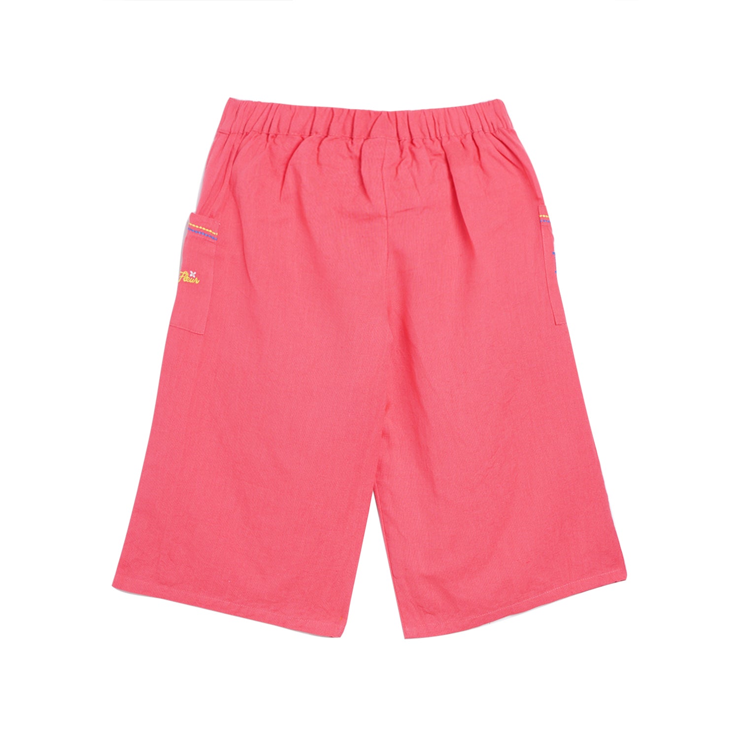 Elle Kids Girls Coral Solid Regular Fit Trouser