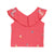 Elle Kids Girls Coral Embroidered Round Neck Top