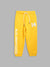 Blue Giraffe Boys Yellow Solid Regular Fit Sweatpant