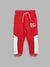 Blue Giraffe Boys Red Solid Regular Fit Sweatpant