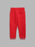 Blue Giraffe Boys Red Solid Regular Fit Sweatpant