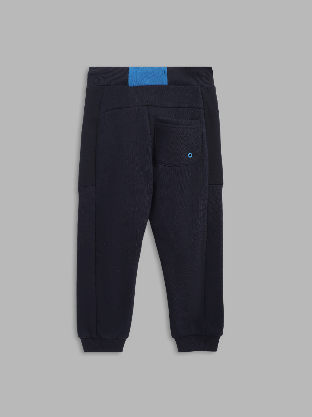 Blue Giraffe Boys Navy Solid Regular Fit Sweatpant