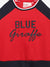 Blue Giraffe Boys Red Solid Round Neck Sweatshirt