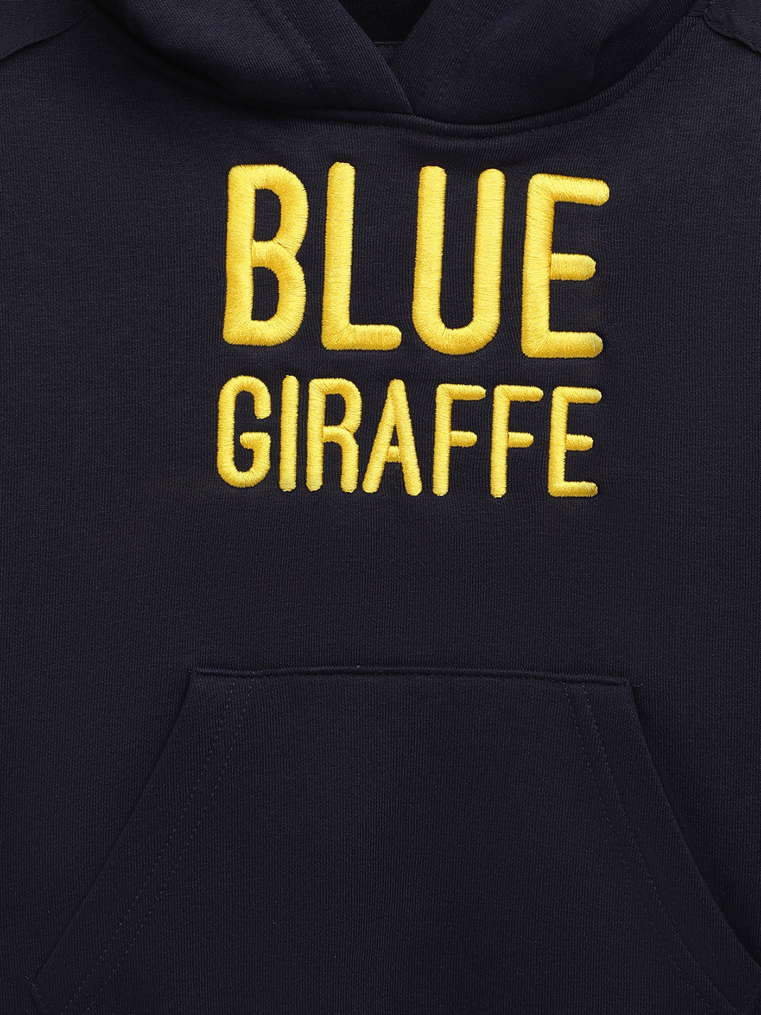 Blue Giraffe Boys Navy Solid Round Neck Sweatshirt