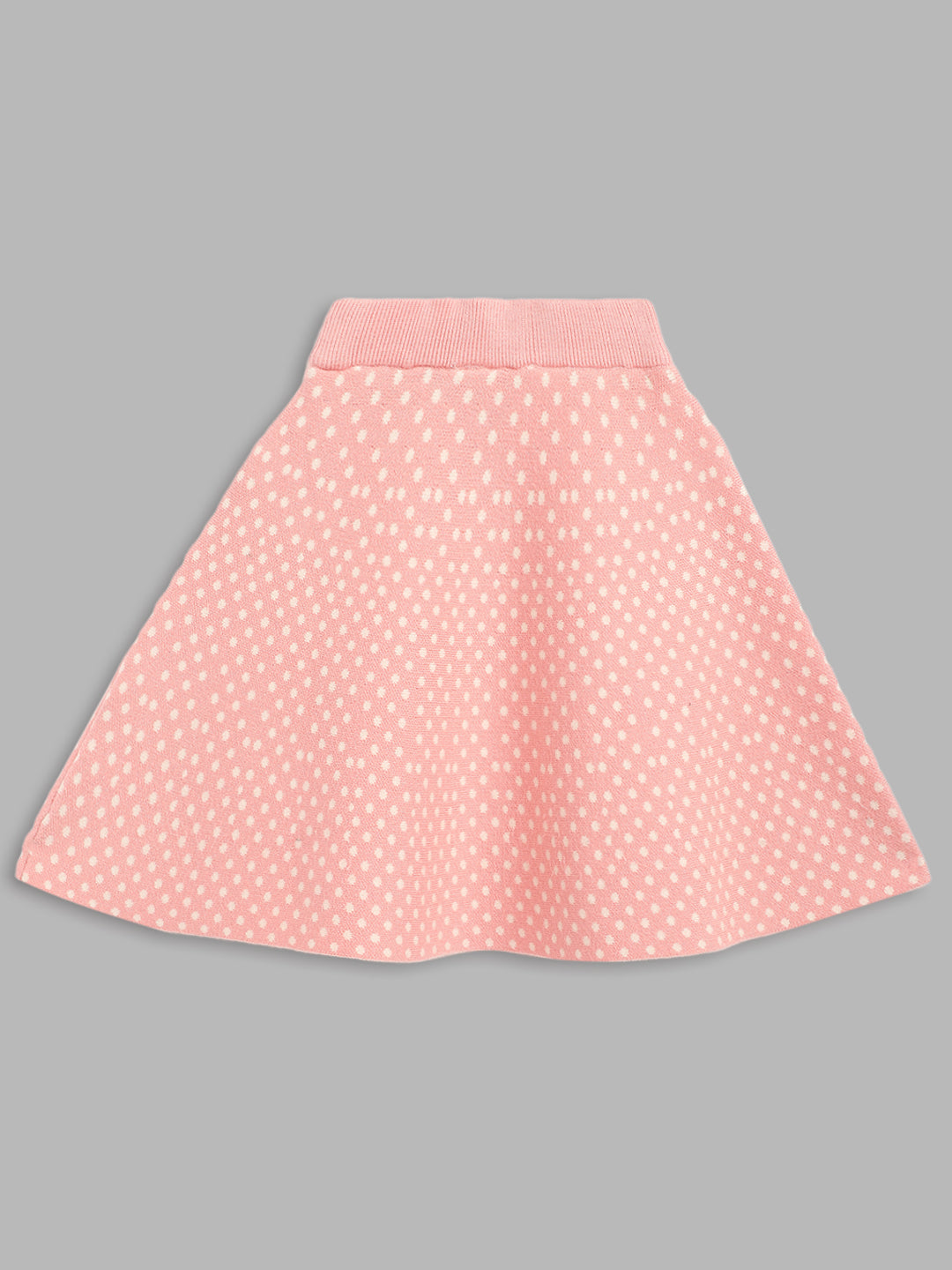 Elle Kids Girls Pink Printed Regular Fit Skirt