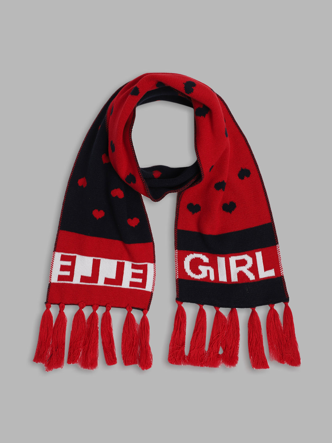 Elle Kids Girls Red Scarf