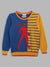 Blue Giraffe Boys Multi Solid Round Neck Sweater