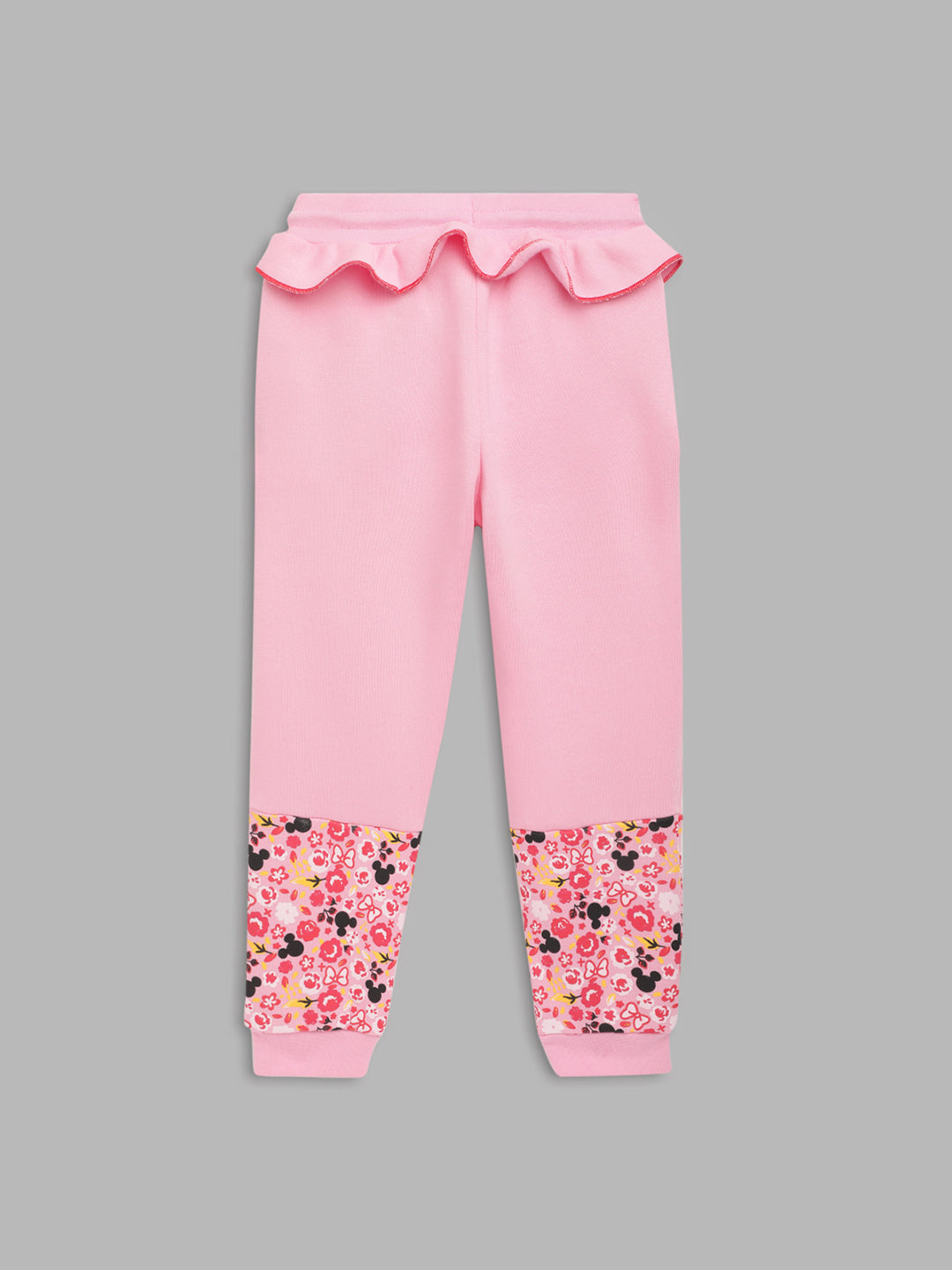 Blue Giraffe Girls Pink Solid Regular Fit Sweatpant