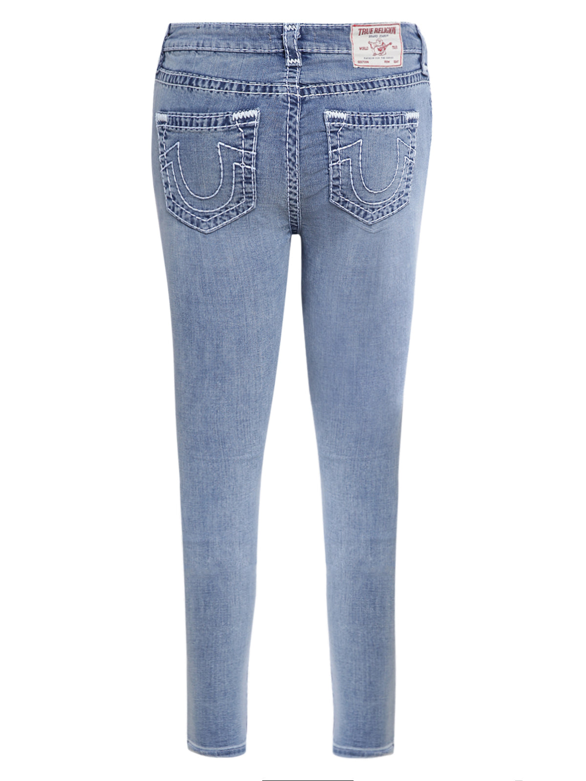 True Religion Women Blue Solid Super Skinny Jeans