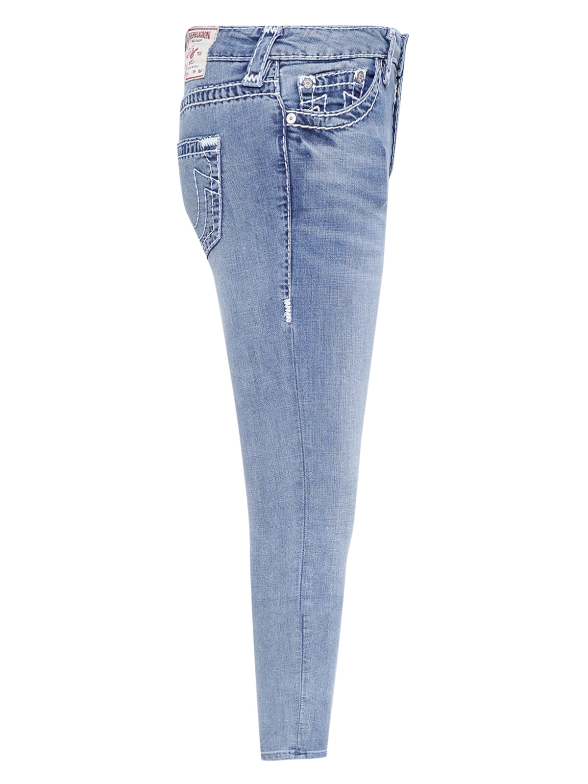 True Religion Women Blue Solid Super Skinny Jeans