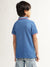 Blue Giraffe Boys Navy Blue Solid Polo TShirt