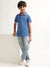 Blue Giraffe Boys Navy Blue Solid Polo TShirt