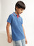 Blue Giraffe Boys Navy Blue Solid Polo TShirt