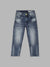 Blue Giraffe Boys Blue Solid Regular Fit Jeans