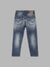 Blue Giraffe Boys Blue Solid Regular Fit Jeans