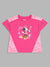 Blue Giraffe Kids Pink Printed Mickey Regular Fit T-Shirt