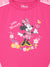 Blue Giraffe Kids Pink Printed Mickey Regular Fit T-Shirt