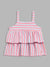 Elle Kids Girls Pink Striped Square Neck TShirt