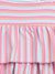 Elle Kids Girls Pink Striped Square Neck TShirt