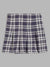 Blue Giraffe Girls Navy Blue Checked Flared Skirt