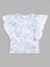 Blue Giraffe Kids Blue Printed Disney Princess Regular Fit Top