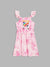 Blue Giraffe Girls Pink Solid Square Neck Dress