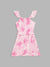 Blue Giraffe Girls Pink Solid Square Neck Dress