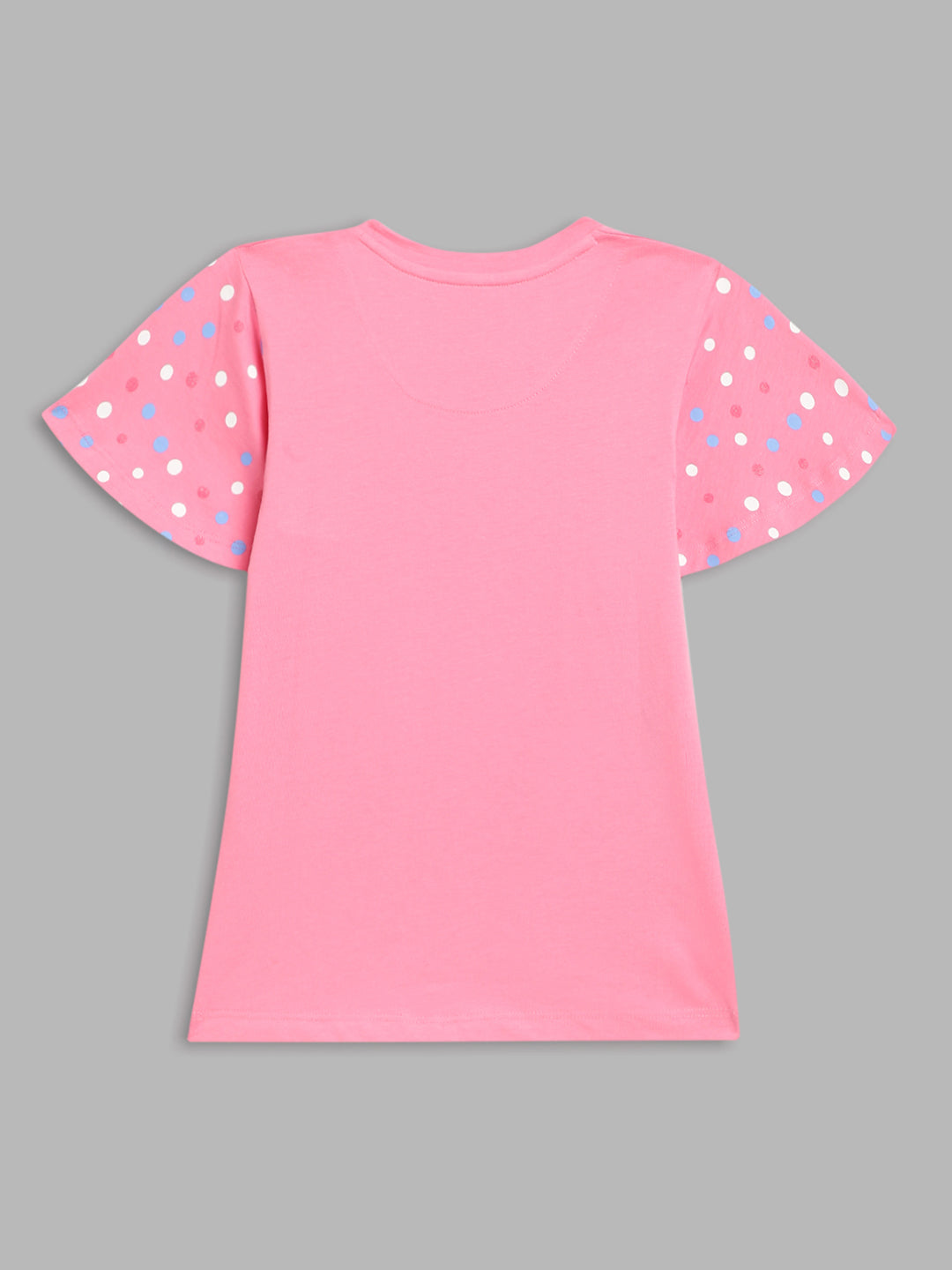 Blue Giraffe Kids Pink Printed Disney Princess Regular Fit T-Shirt