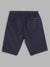 Blue Giraffe Boys Navy Blue Solid Regular Fit Shorts