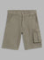 Blue Giraffe Boys Olive Solid Regular Fit Shorts