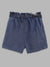 Blue Giraffe Girls Blue Solid Regular Fit Shorts