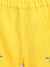 Blue Giraffe Girls Yellow Embroidered Flared Shorts