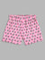 Blue Giraffe Girls Peach Solid Regular Fit Shorts