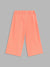 Blue Giraffe Girls Peach Solid Straight Fit Trouser