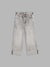 Blue Giraffe Girls Grey Solid Flared Jeans