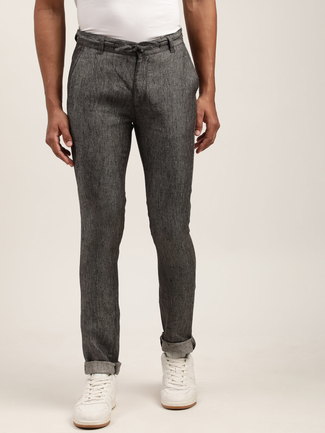 Charcoal Grey Trousers  Buy Charcoal Grey Trousers online in India