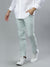 Iconic Men Mint Solid Regular Fit Trouser