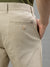 Iconic Men Beige Solid Regular Fit Shorts