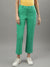 Iconic Women Green Solid Straight Fit Trouser