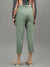 Iconic Women Olive Solid Regular Fit Trouser