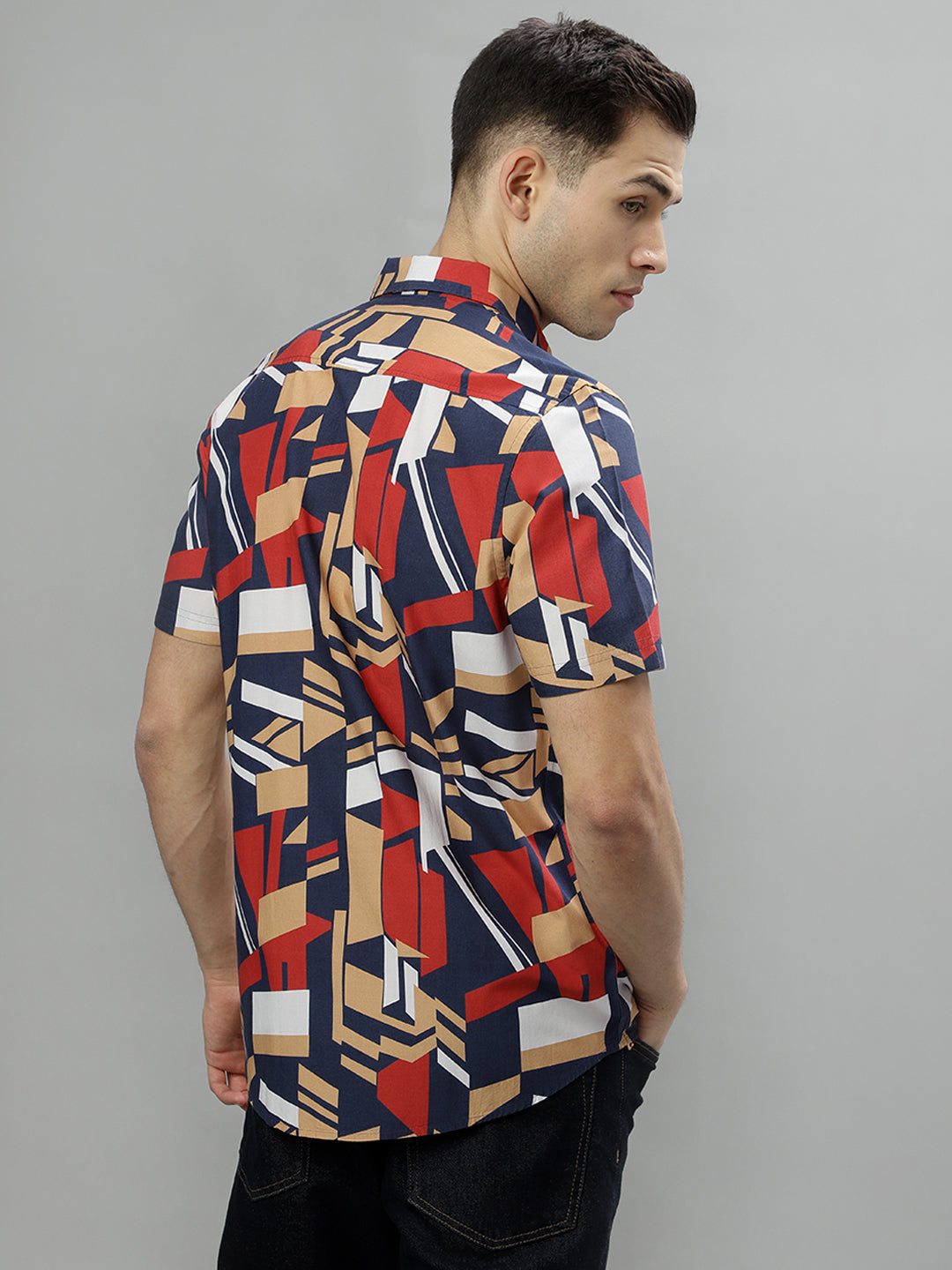 Iconic Multi Printed Regular Fit Shirt