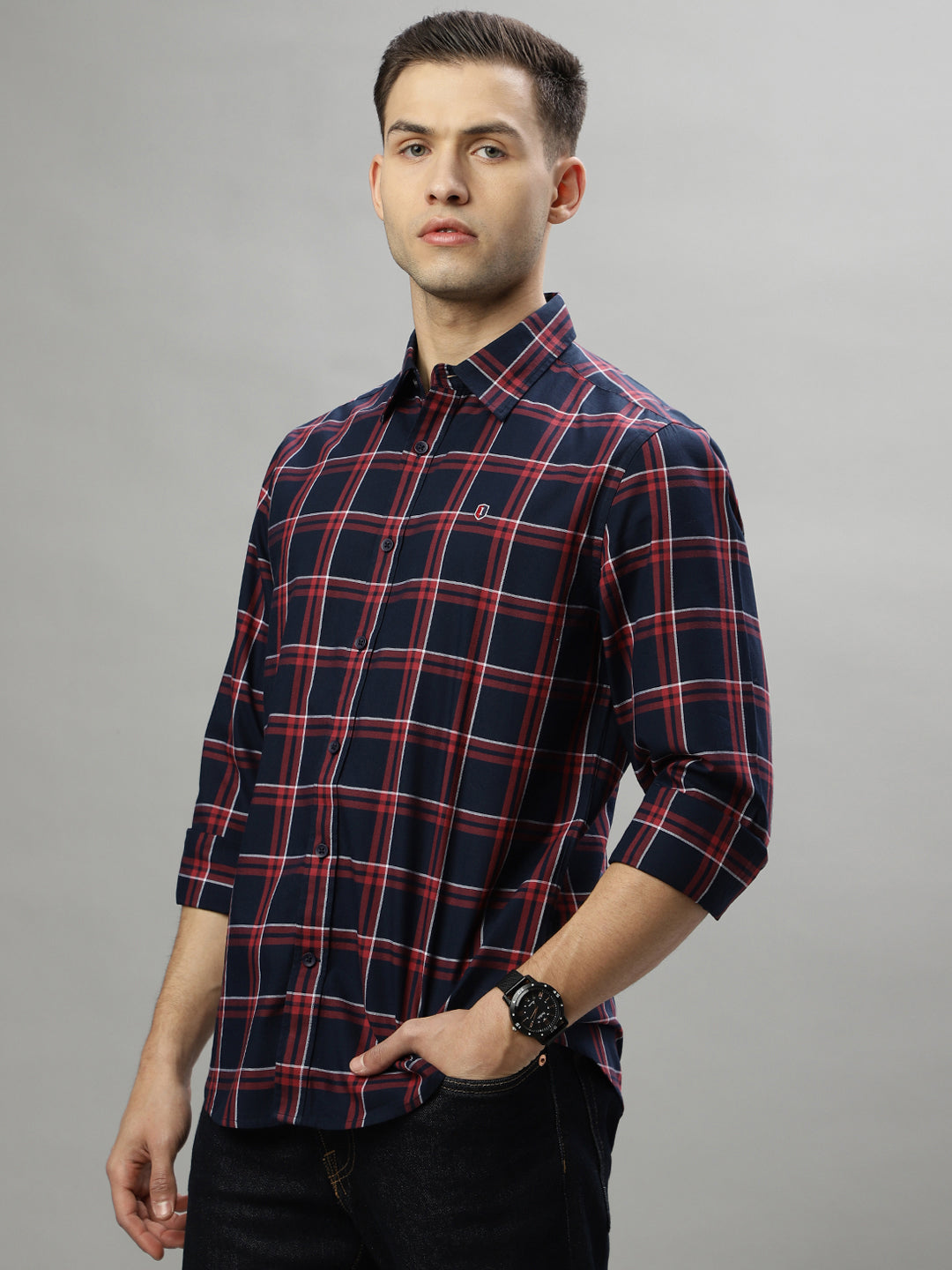 Iconic Multi Checked Regular Fit Shirt