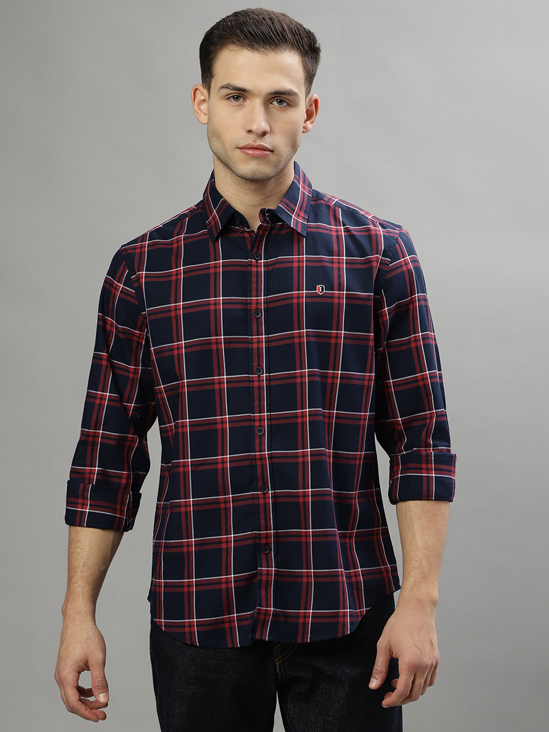 Iconic Multi Checked Regular Fit Shirt