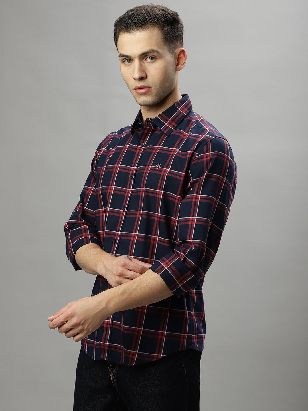 Iconic Multi Checked Regular Fit Shirt